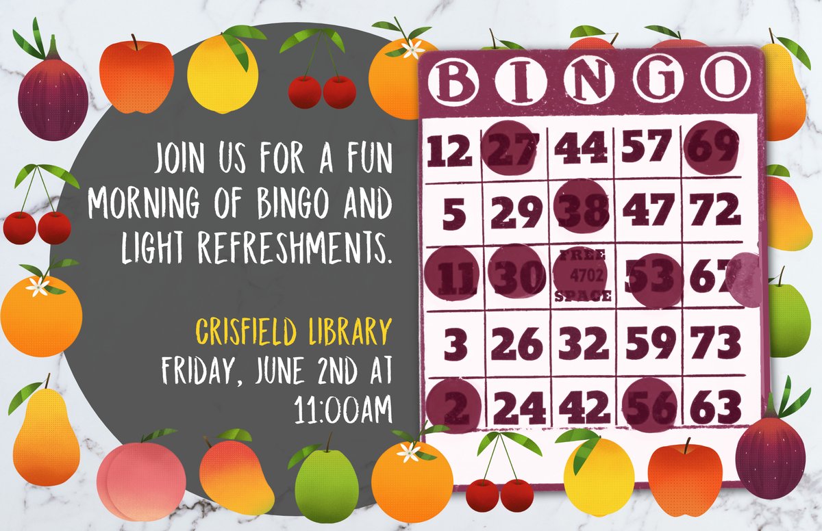 SomersetCounty1's tweet image. Mark your calendars for our June bingo!
#librarybingo #communityfun #smallprizes