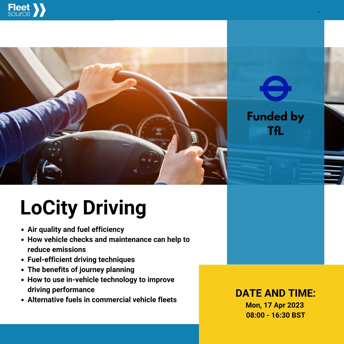 Level up your driving skills &amp; help the environment! 🚛💨 Join our LoCity Driving (Webinar) course funded by TfL for FORS operators &amp; TfL suppliers. Learn fuel-saving tips, emission reduction techniques &amp; eco-friendly fuel tech. 💪🌍 
Register here: lnkd.in/eTM6zqzA