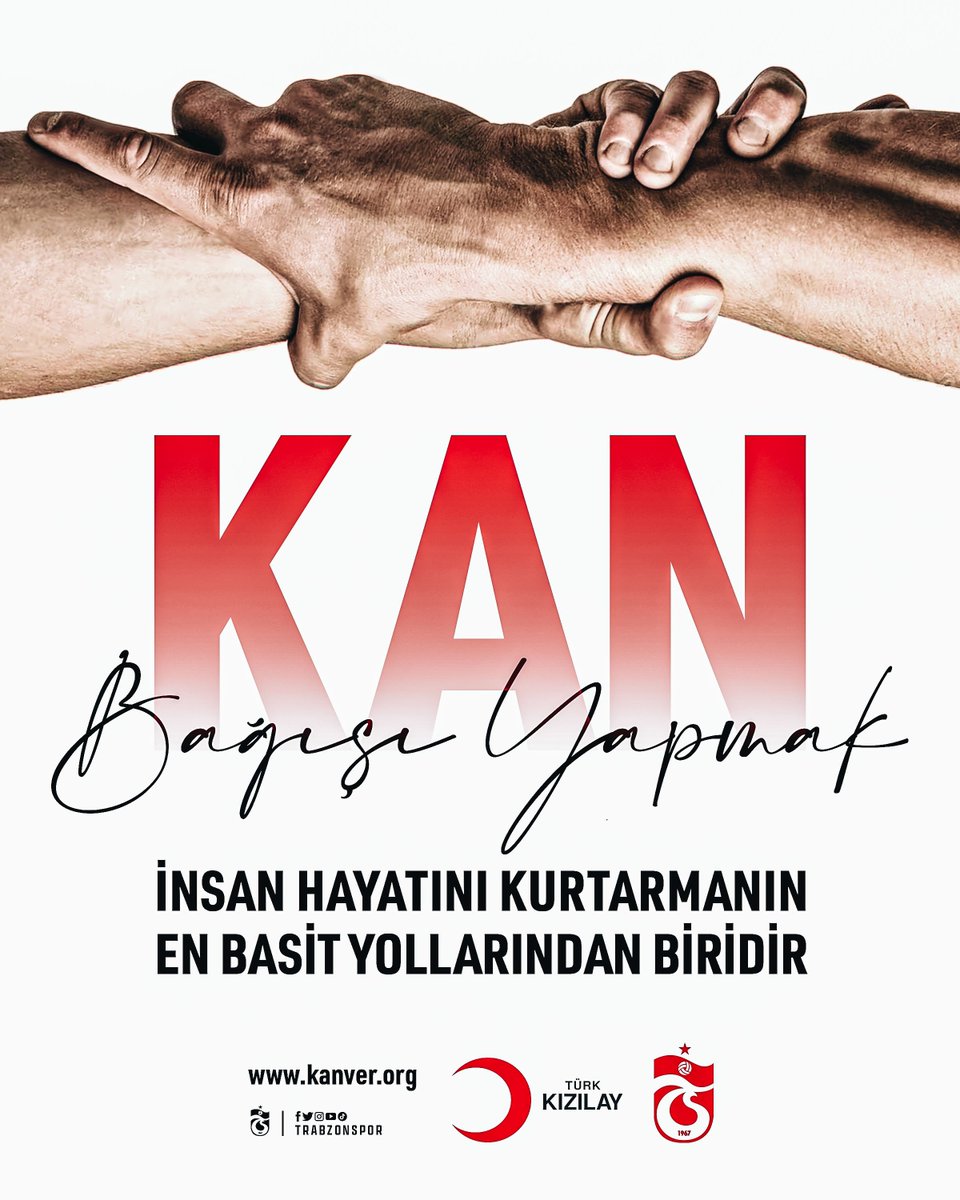Trabzonspor's tweet photo. Kan bağışı yapmak, insan hayatını kurtarmanın en basit yollarından biridir. Siz de hayat kurtarmak ve kan stoklarını artırmak için kan bağışında bulunabilirsiniz.

Ramazan ayı boyunca kan bağışı noktaları iftar sonrasında da açıktır. 

🔗 https://t.co/4DRHzEgUd7 https://t.co/PC0tlvEDDX