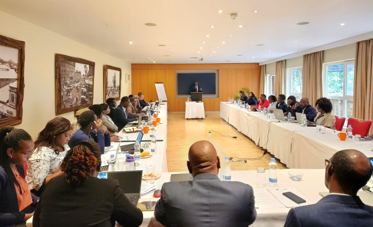KWSKenya's tweet photo. Ag. DG Dr. @ErustusKanga this morning joined colleagues at the @Min_TourismKE to officially kick off discussions on the proposed wildlife Bill 2023 which will replace the Wildlife Conservation &amp; Management Act 2013 &amp; align the Wildlife Sector with the current Wildlife Policy 2020 https://t.co/z5RFpurSxD