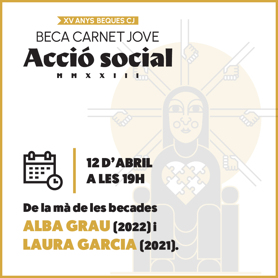 joventutcat's tweet photo. Activitat | Xerrada informativa Beca CJ d'Acció Social
📅 Dia 12 d'abril
⏰ A les 19h
💻 En linia
#agenda #treballsocial #intervenciósocial @carnetjove_cat 

Inscripció prèvia 👉 https://t.co/cOBa8c7re5 https://t.co/B9tqY7tyDu