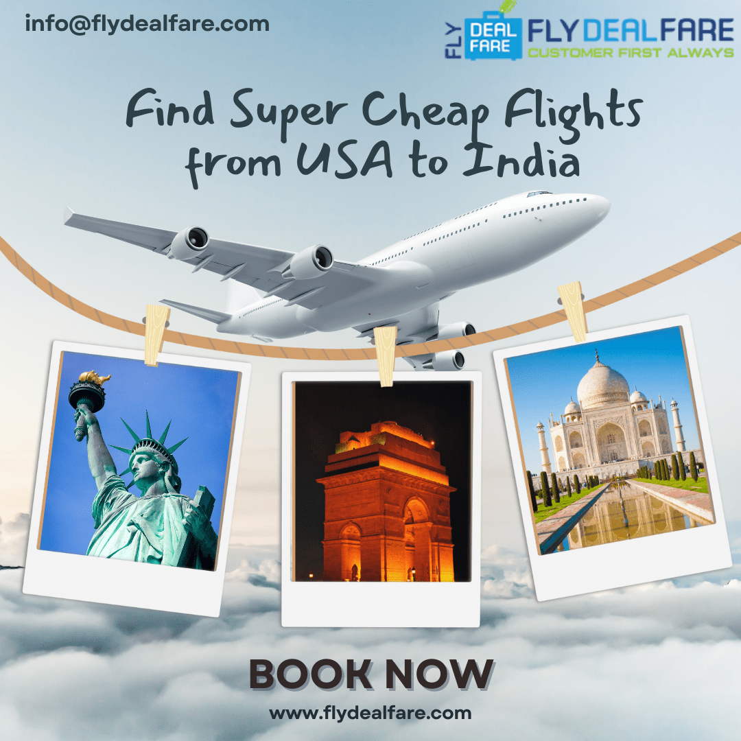 If you are on a tight budget then we can help you book #cheapflightsfromUSAtoIndia. So contact us now and book your #flightticketswithus to get #amazingdiscounts!
☎️+1-877-771-1620 
🌐 flydealfare.com/flights-to-ind…
🌟
🌟
🌟
#flydealfare #flightdealsforapril #usatoindia #flightdeals