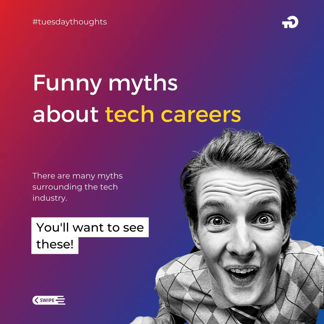 theTekGurus's tweet photo. Here are funny myths about tech careers and what you should know that are true facts.
Let us know other myths about tech careers in the comments section...
#mythsvsfacts #techcareers #techtalents #techprofessionals #techsupport #tekgurus https://t.co/7YLuxBhvtI