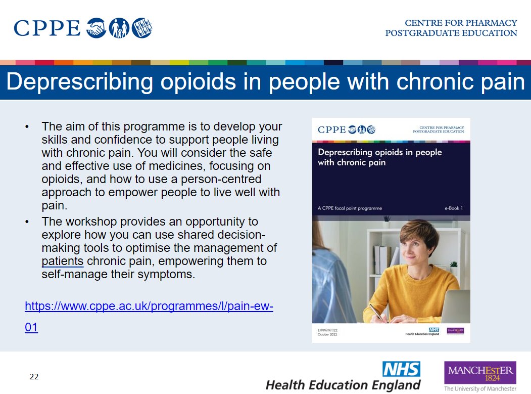 CPPEEast's tweet photo. Want to learn more about supporting patients with chronic pain? Join one of  our Deprescribing opioids workshops coming up this semester. https://t.co/paPqRtWekN​
Join Nicki and Zara on 10th May at 7pm @zara_mehraCPPE https://t.co/IvK1s3GCyF