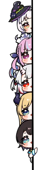 こっちを見ている二期生 