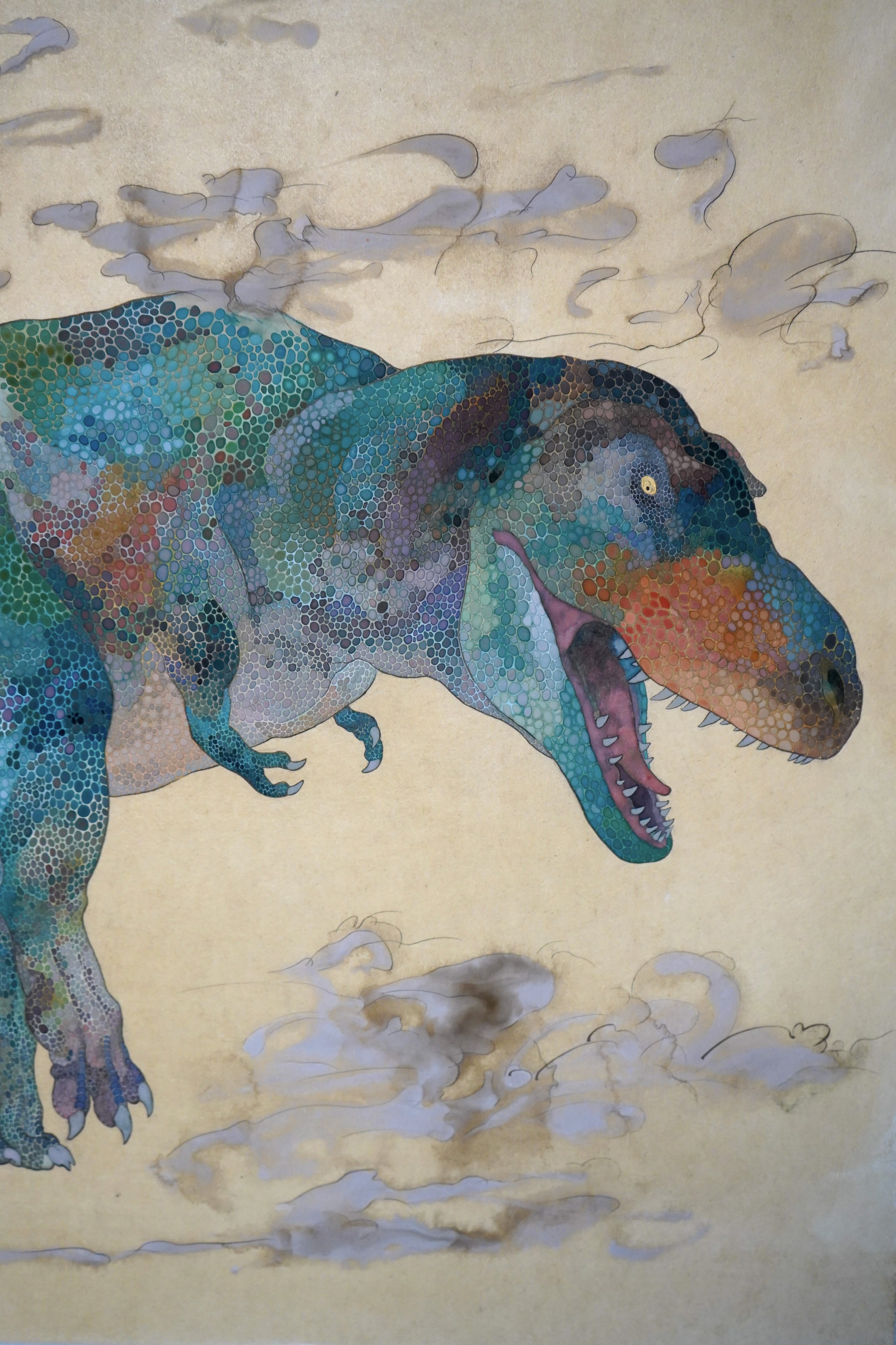 ニ*ノ様 原画 キャンバス C-REX 抽象画 恐竜 #146 ニ*ノ様 原画 キャンバス C-REX 抽象画 恐竜 #146