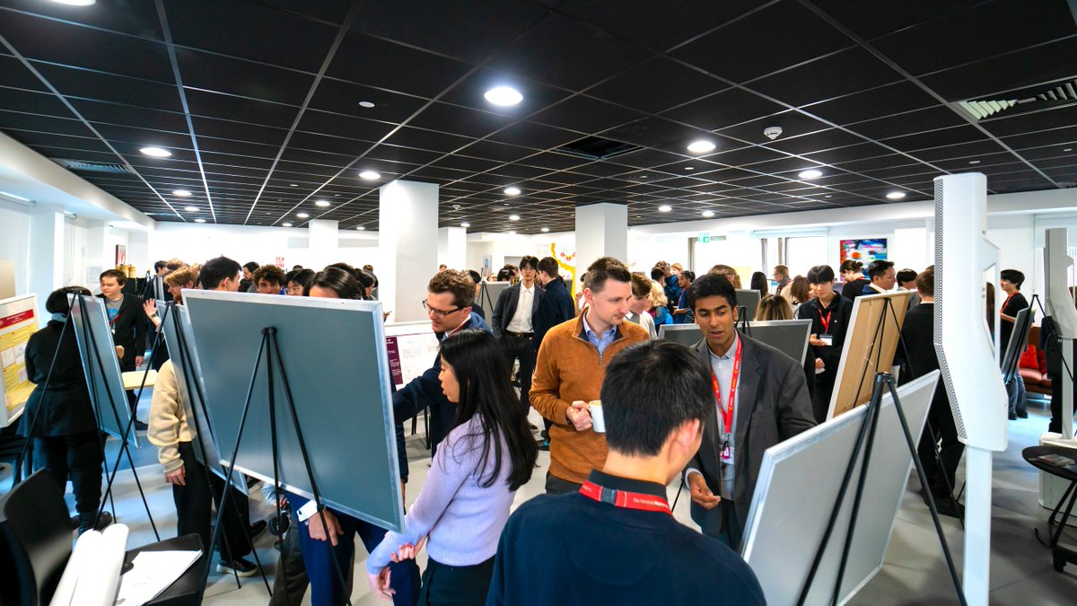 natmatsci's tweet photo. The inaugural #NatMatSci Academic Poster Conference was a fantastic end to the spring term. π©βπ«
Students showcased their research and demonstrated their passion for #maths and #science π§βπ¬
Well done everyone! πππ
#STEMeducation #STEM #AcademicChatter https://t.co/npRrE5rsH1