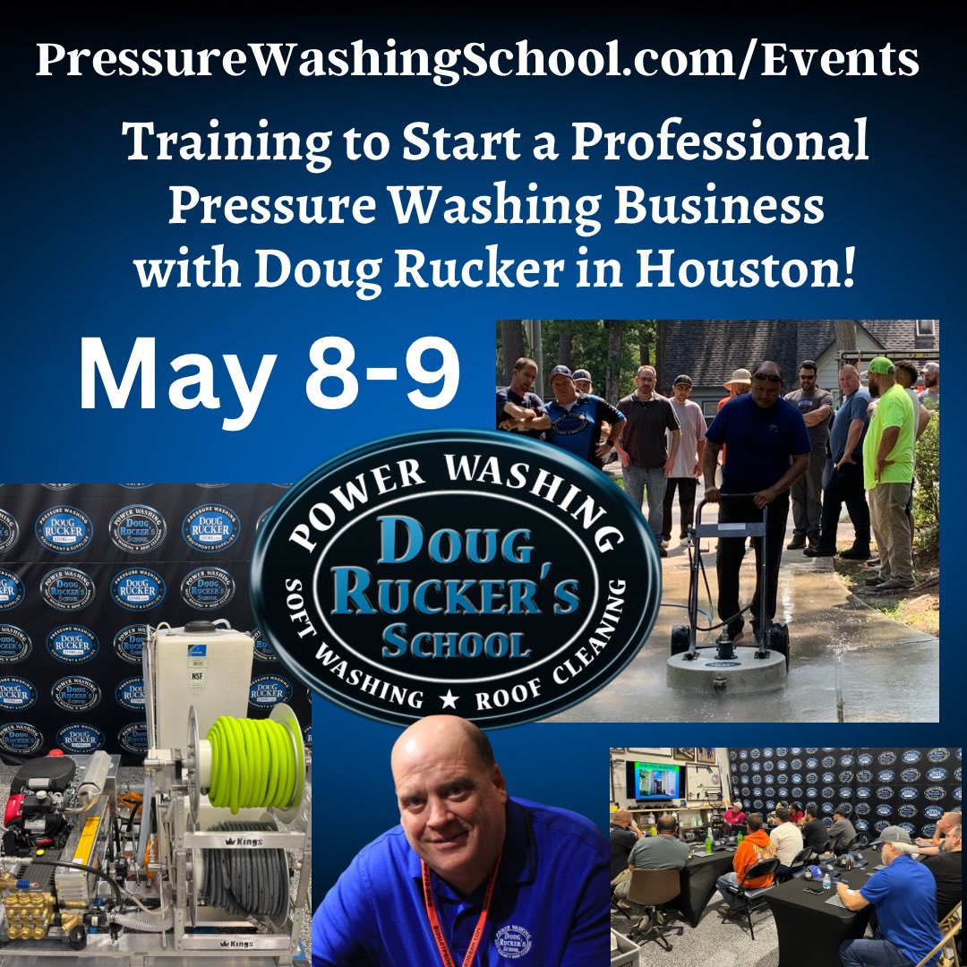 dougrucker1's tweet image. pressurewashingschool.com/event/pressure…