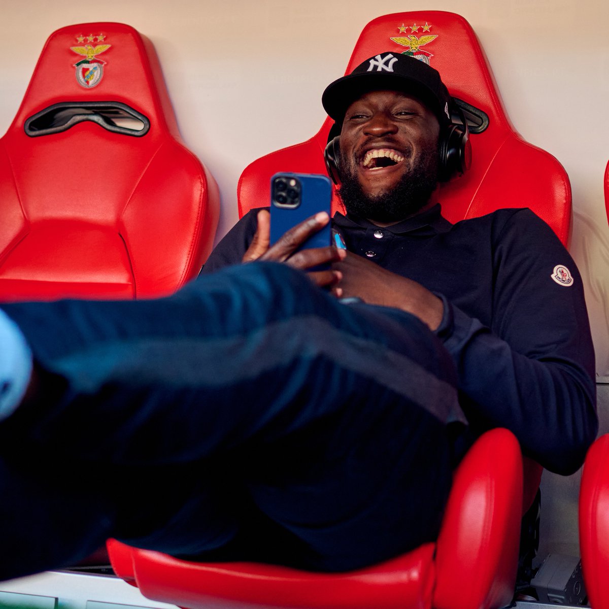 ChampionsLeague's tweet photo. What's Rom watching? 😄

#UCL https://t.co/JHWMRSqcnm