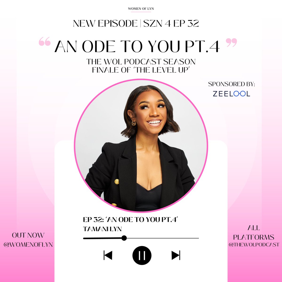 Season 4; Episode 32: “An Ode To You” is out now on The WOL Podcast!

Be sure to tune into our season finale, available on all major podcast listening platforms.✨

Link: podcasts.apple.com/us/podcast/wom…