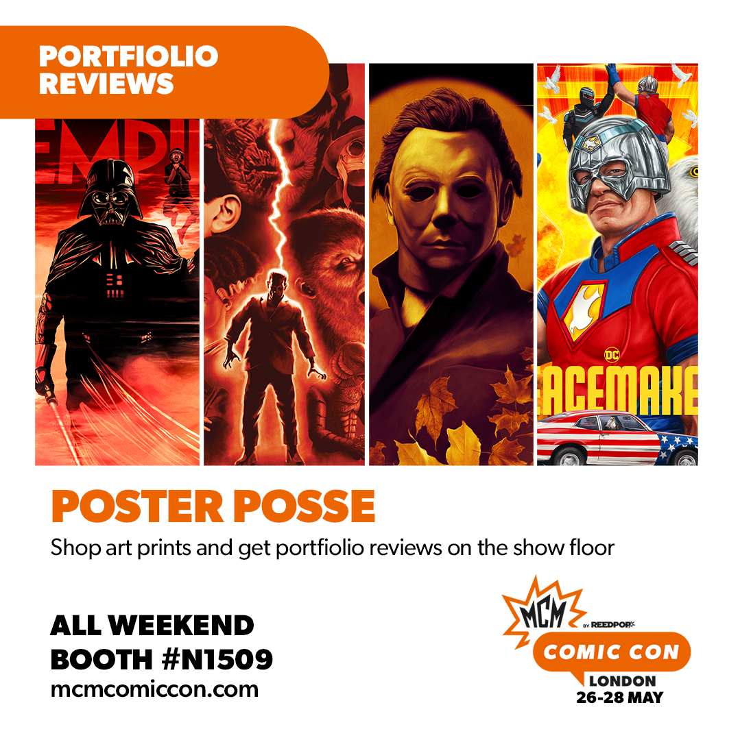We're excited to announce @posterposse will be back to host portfolio reviews at MCM London this May! 🥳

Head to Poster Posse at stand #N1509 across the weekend, where they’ll be joined by @a_swainson <a href="/17thandOak/">17th & Oak - Illustration + Design</a> <a href="/turksworks/">Rich Davies</a> @samgilbey

Get MCM tickets ➡️ bit.ly/3Khtbei