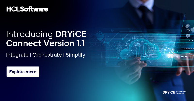 HCLSoftware's tweet photo. Our latest release for @DRYiCEAi Connect Version 1.1 is packed with multi-supplier integration and digital governance features. This version is set to revolutionize service delivery and improve operational efficiency. 

Explore more: https://t.co/yhvPKbQUXo