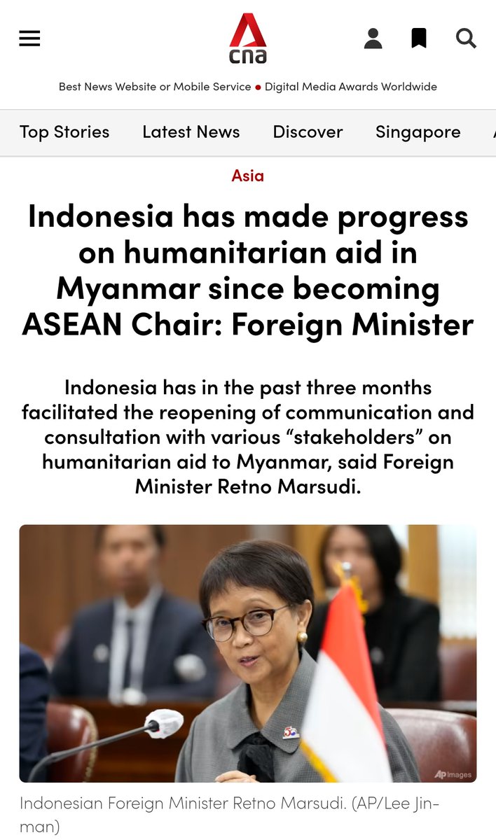 MayWongST's tweet photo. #Myanmar #military's latest brutal air attack in #Sagaing will likely prompt more demands on @ASEAN to do/show something tangible. This especially when #ASEAN #Indonesia chair @Menlu_RI recently said aid delivery progress made https://t.co/j0qmWY9ZIU #WhatsHappeningInMyanmar 1/3 https://t.co/pHH6NJsjgP