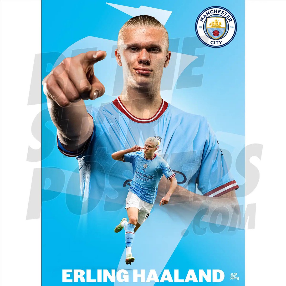 BeTheStarPoster's tweet photo. Manchester City fans : Our design featuring the unstoppable Erling Haaland is now available. ⚽️🔥

 #ManchesterCity #Haaland #FootballPosters #MCFC #ChampionsLeague 

https://t.co/ClWcVmMLwH https://t.co/NPEtuONG17