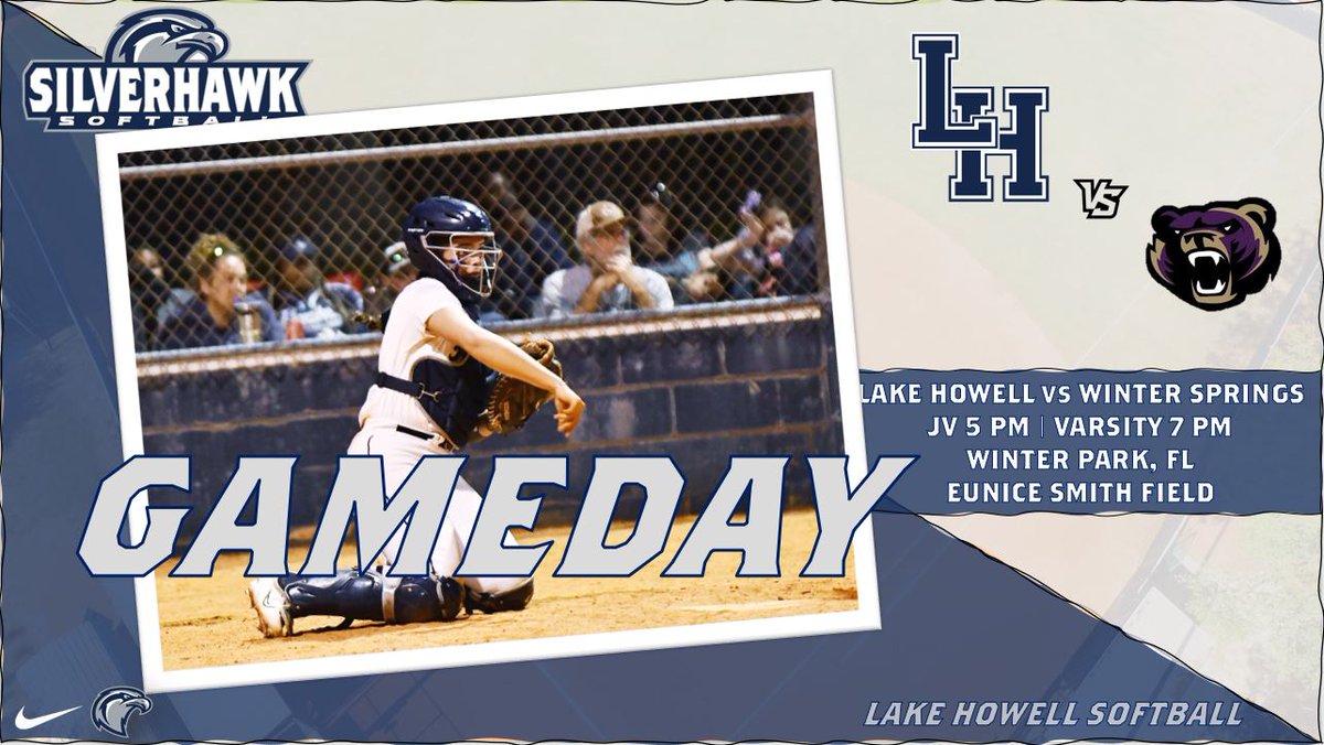 #𝙂𝘼𝙈𝙀𝘿𝘼𝙔
🆚Winter Springs
📅April 11
⌚️7:00
📍Winter Park, FL
🏟️Eunice Smith Field
🎟️GoFan