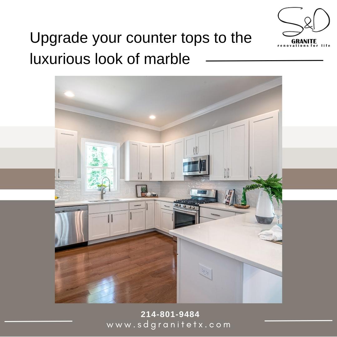 Add a touch of opulence to your home with marble counter tops

Visit - sdgranitetx.com
Call - 214-801-9484

#kitchenremodel #countertops #homedesign #marblelove #kitchenrenovation #dreamkitchen #marblekitchen #marblebathroom #beautifulhomes #homedecorideas #modernliving