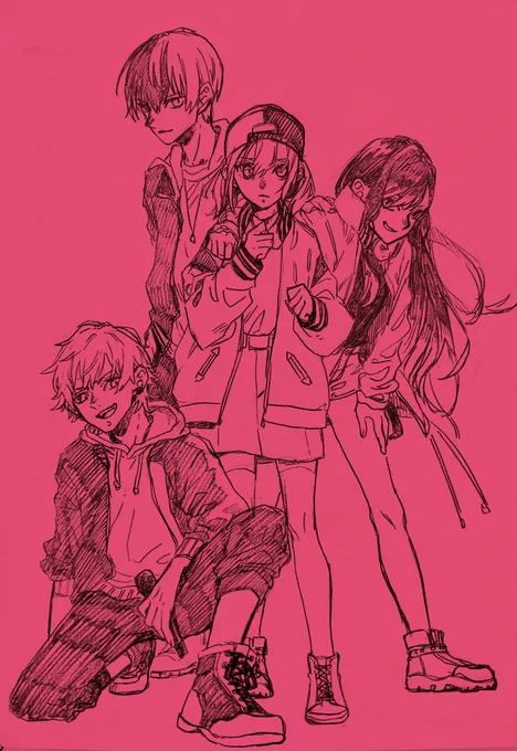 久しぶりにアナログ描いて生を感じたビビバス 