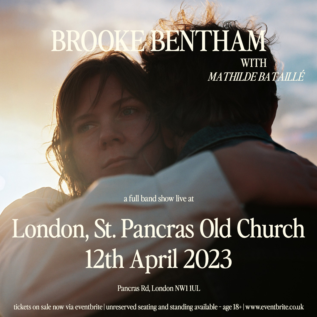 LONDON - TOMORROW Don't miss this special intimate evening. Brooke Bentham is celebrating her EP 'Cariing' along side the sweet melodies of Mathilde Bataille. Get your ticket: link.dice.fm/e23a85d432d4?s…