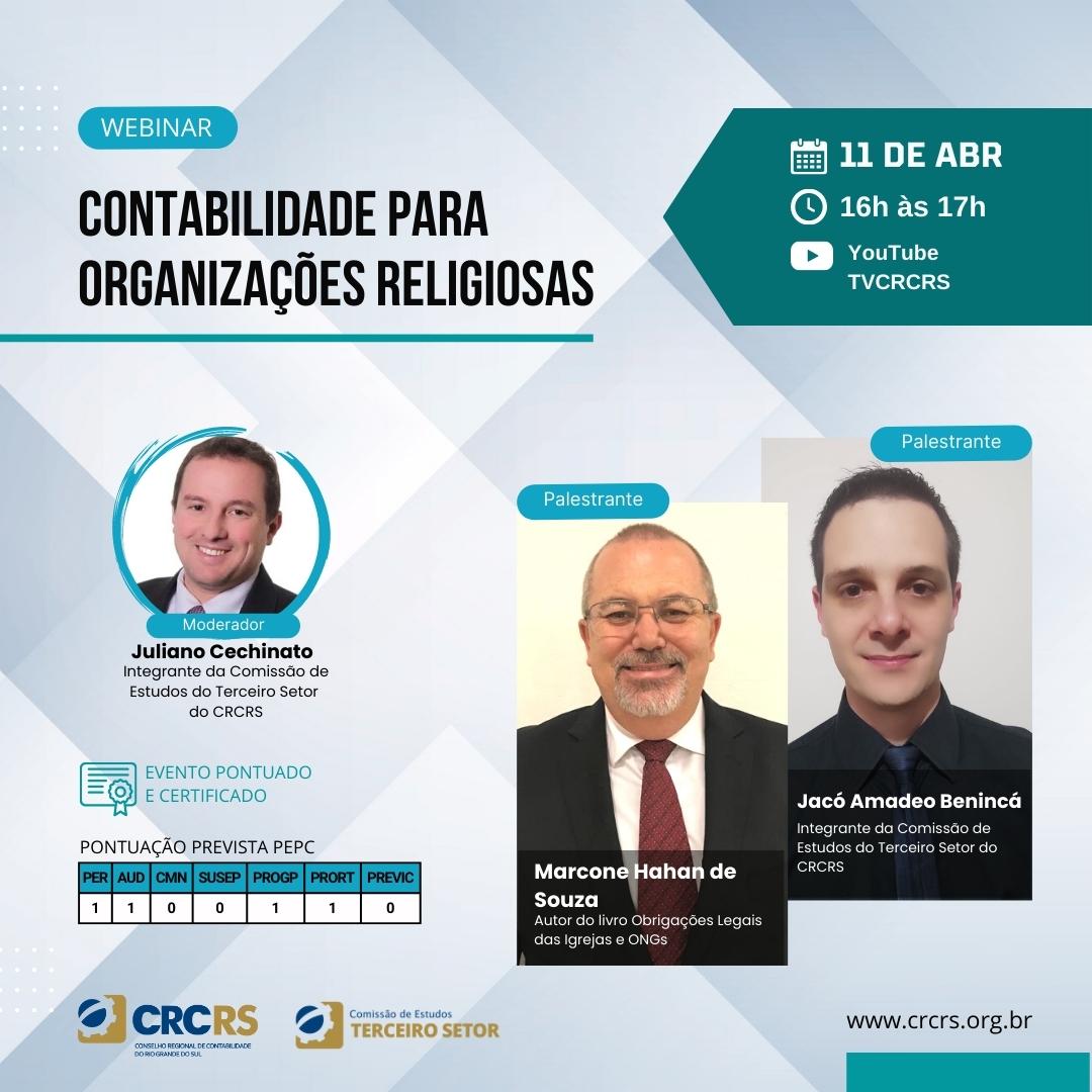 CRCRS_Oficial's tweet photo. Lembrete: hoje é dia de falar sobre “Contabilidade para Organizações Religiosas”.
Para acompanhar o webinar, basta acessar a TV CRCRS no YouTube- https://t.co/lHkIvW1SP3
Evento pontuado e certificado.
#crcrs #conectadosnaevolucao https://t.co/za5jmMXra9