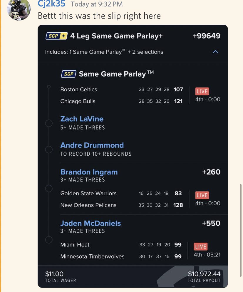 frlbhz's tweet photo. These are just a few of the big lotto hits we’ve had in the discord this season off the info provided. 
1st season in. Only up from here 🚀

@jay__smooth19 @BenSchamberger6

+99649 ✅ $11—-$10.9K 💰

+213127 ✅ $2.23—-$4.7K 💰

+101942 ✅ $10—-$10.2K 💰

+45587 ✅ $250—-$114K 💰 https://t.co/vEtwAlzp0L