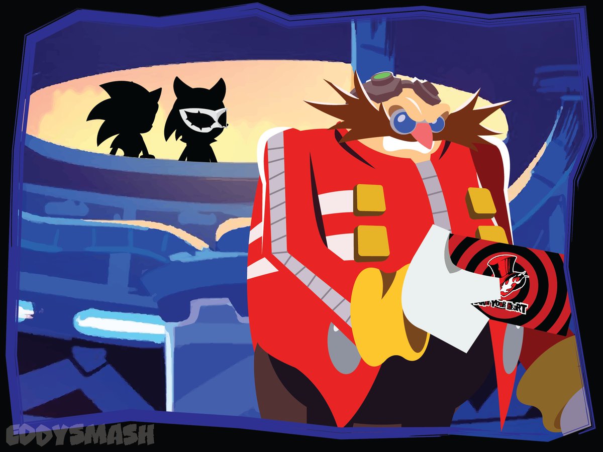 Eggman received a calling card from the Phantom Thieves! 🎭🥚 #Eggman #Sonic #P5 #P5R #PhantomThieves #Persona5 #Persona5Royal
