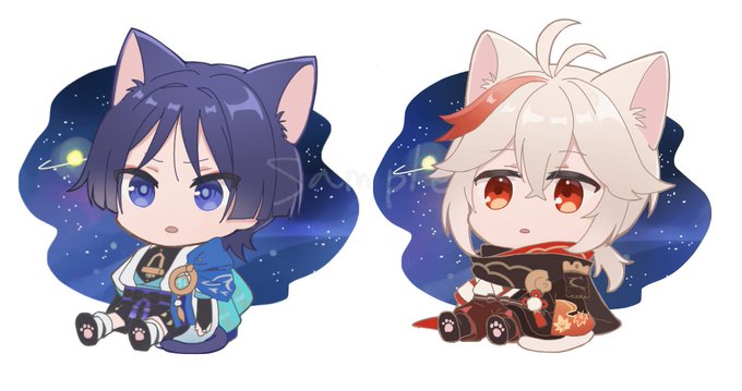 アクキーにする宇宙猫ホと万葉 おまけの 