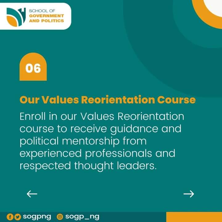 sogpng's tweet photo. you'll have the opportunity to learn from top political influencers across industries.ย
Send us a DM to sign up now and tell us,ย who is a political mentor you admire?
#SchoolOfGovernmentAndPolitics #mentorship #mentor #nationaldevelopment #valuesreorientation #politicalleaders https://t.co/pYGaQ9oqs1