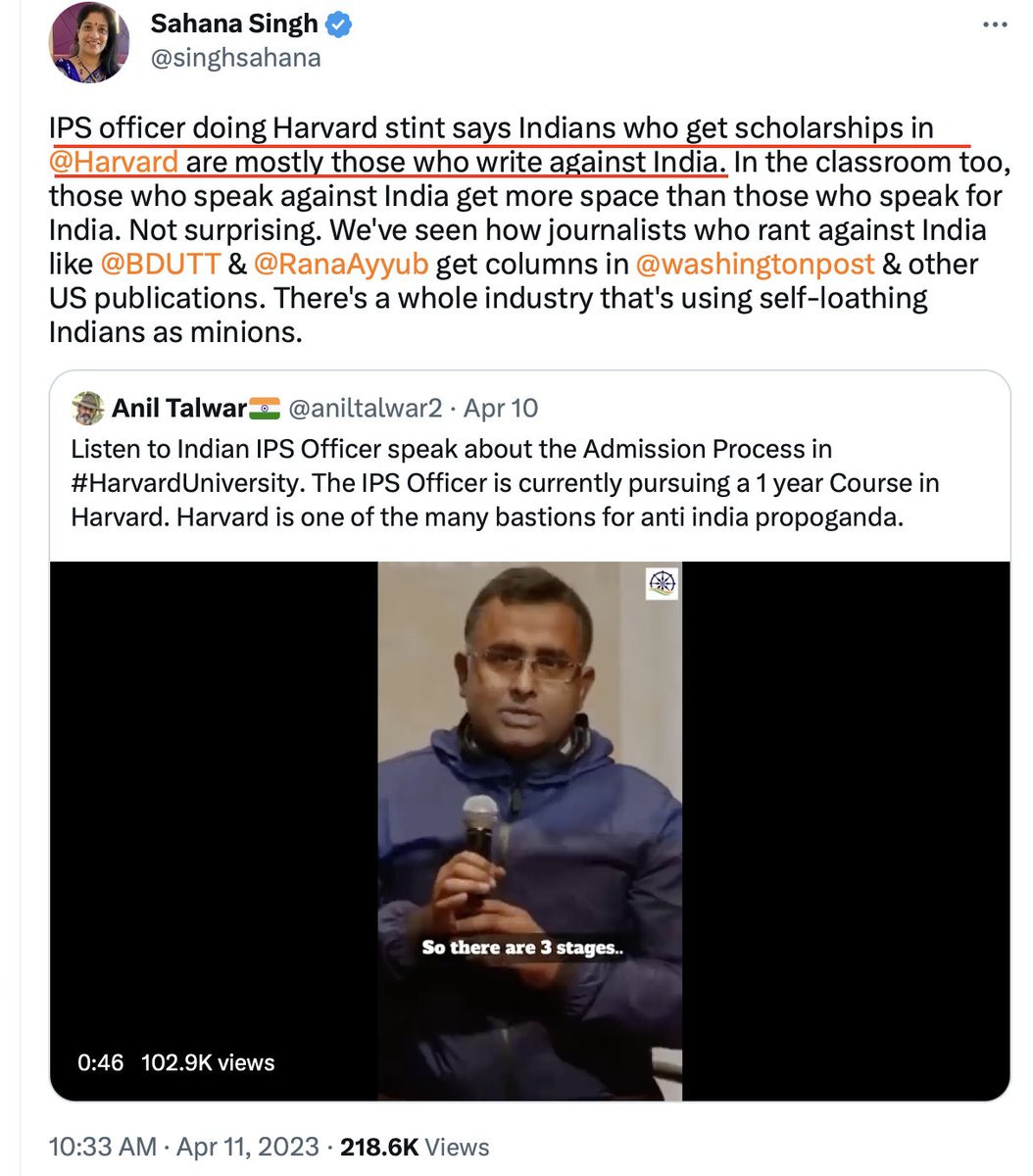 Indian #Jihadi and propaganda portal The Wire's, Arfa Khanum invited by 3 American universities, UC Berkeley, Stanford and U of Michigan. Add to it, Harvard's preference for people who are anti-India. Do you need more proof American universities are  #Indophobic and #Hinduphobic?