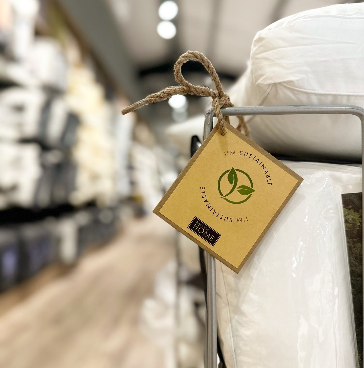 BarkersHome's tweet photo. Have you seen our 'I'm Sustainable' signs around the store, highlighting our eco-friendly products? We think it's a great way to showcase some of the things our incredible brands do. #EarthDay https://t.co/sMArkd7UXL