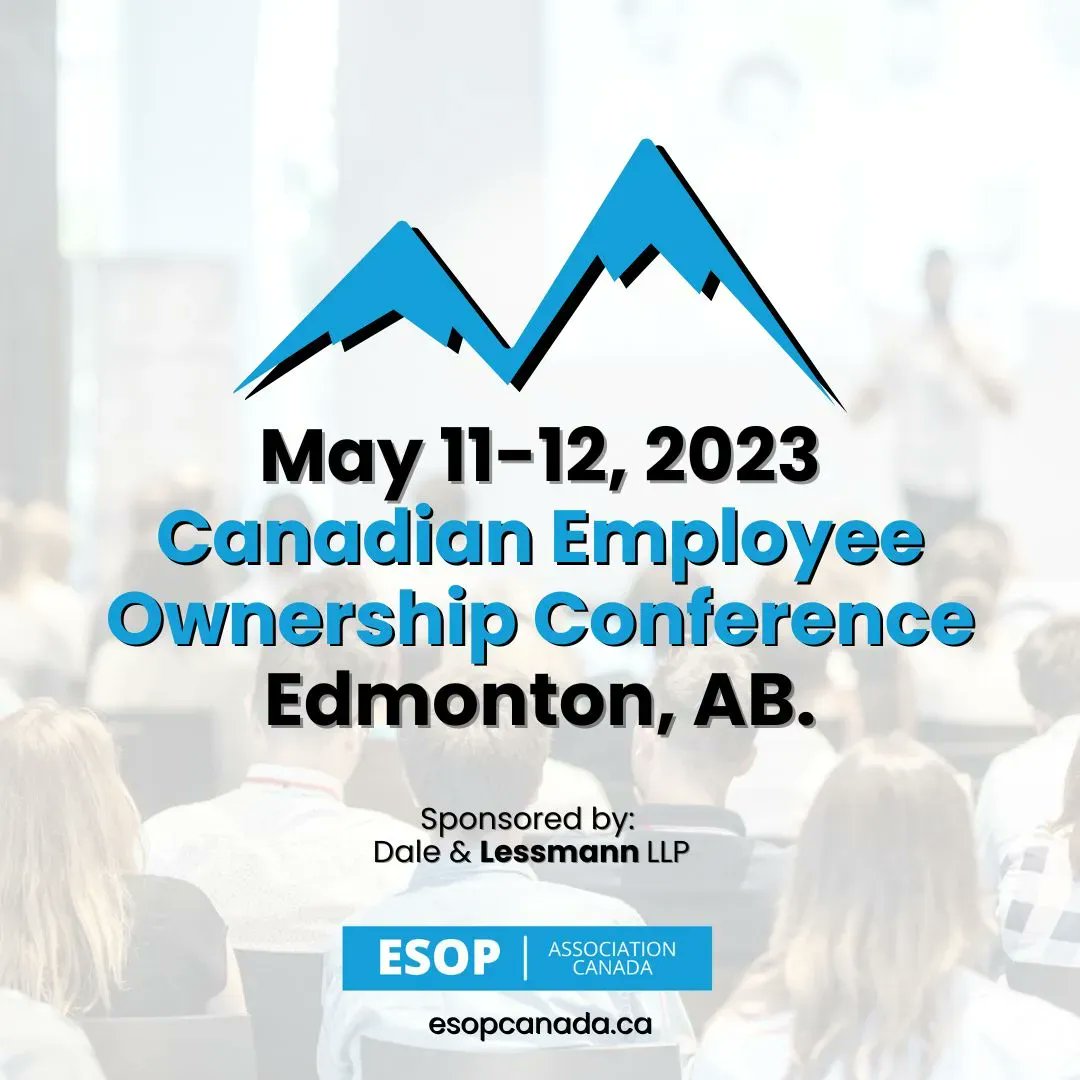 Registration closes in 3 weeks!

Save your spot: buff.ly/3SKp5iz 

Special thanks to our conference sponsor, Dale & Lessmann LLP.

#esop #employeeownership #conference