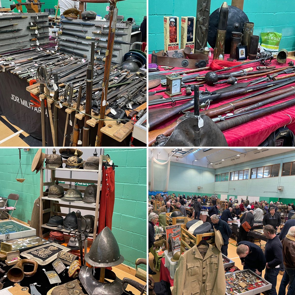 We’ve always got a good selection of Dealers at the Thetford Militaria Fair with a great selection of quality Militaria for sale . Next fair Sunday 23rd April . 

#pickelhaube #ironcross #luftwaffe #mg34 #mg42 #kriegsmarine #militariafair #bayonets #wwii #thetford #wwi