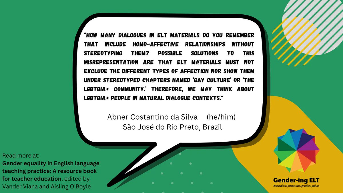 TeachingEnglish on Twitter "RT GenderingELT LGBTQIA+ people should
