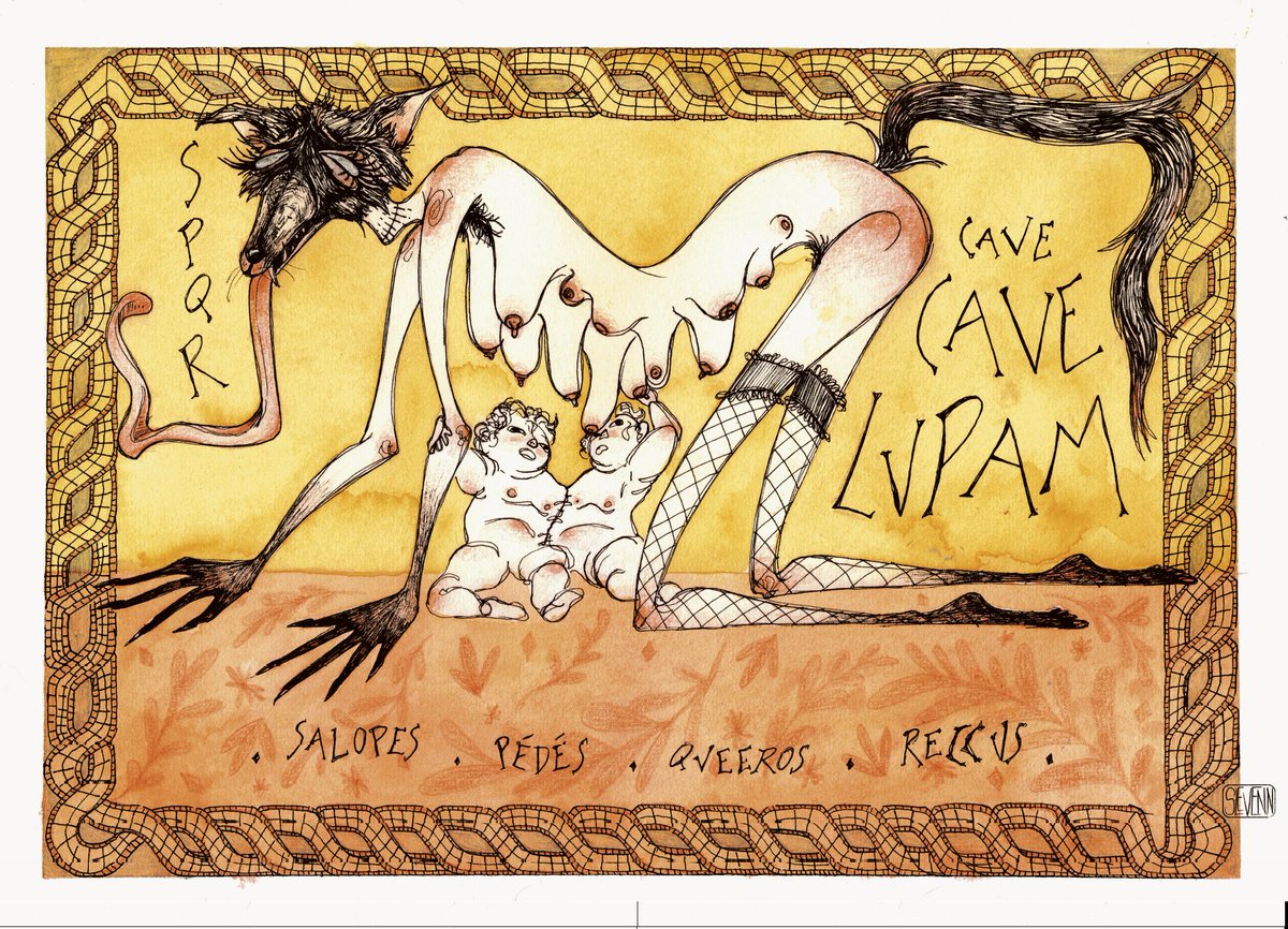 slevennthewolf's tweet photo. Hola #PortfolioDay

Queer illustrator based in France with a little obsession for death, poetry, historical art and animals 👉👈

I'm also a graphic designer passionate about layout and typography 🖤

more here : https://t.co/W1GSkqDupm https://t.co/bC2TW5PgUK