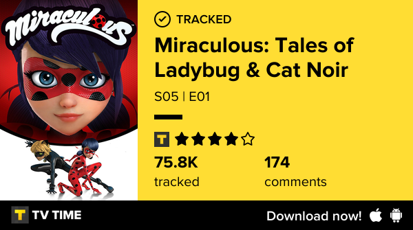 DjSPyindamix's tweet photo. I've just watched episode S05 | E01 of Miraculous: Tales of Ladybug &amp; Cat Noir! https://t.co/jyem2lOkAh #tvtime https://t.co/8POGrgDobe