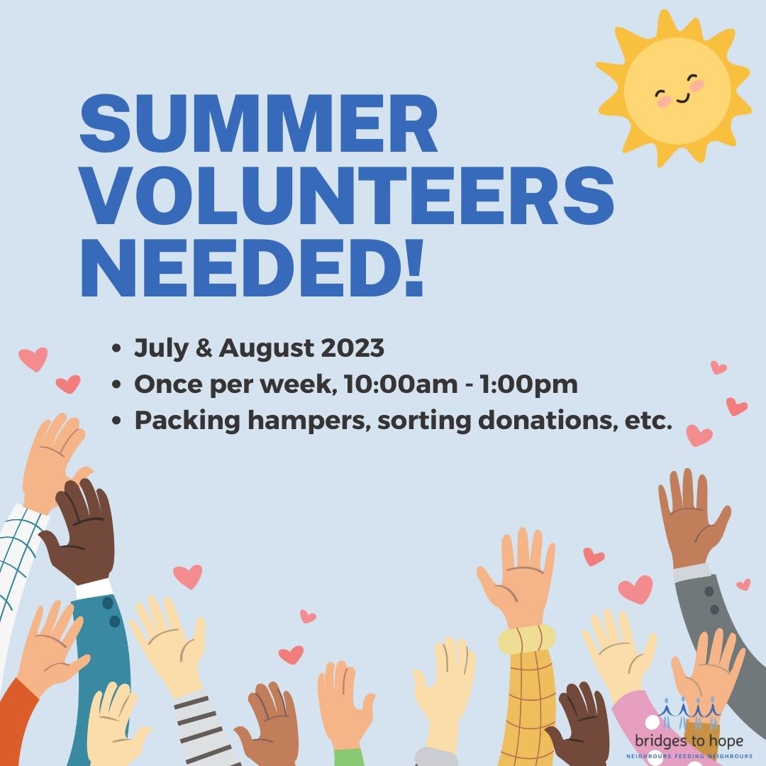 Our regular food pantry volunteers are taking a well deserved break this summer, so we're looking for some volunteers to join our team for the months of July and August! 🧵👇