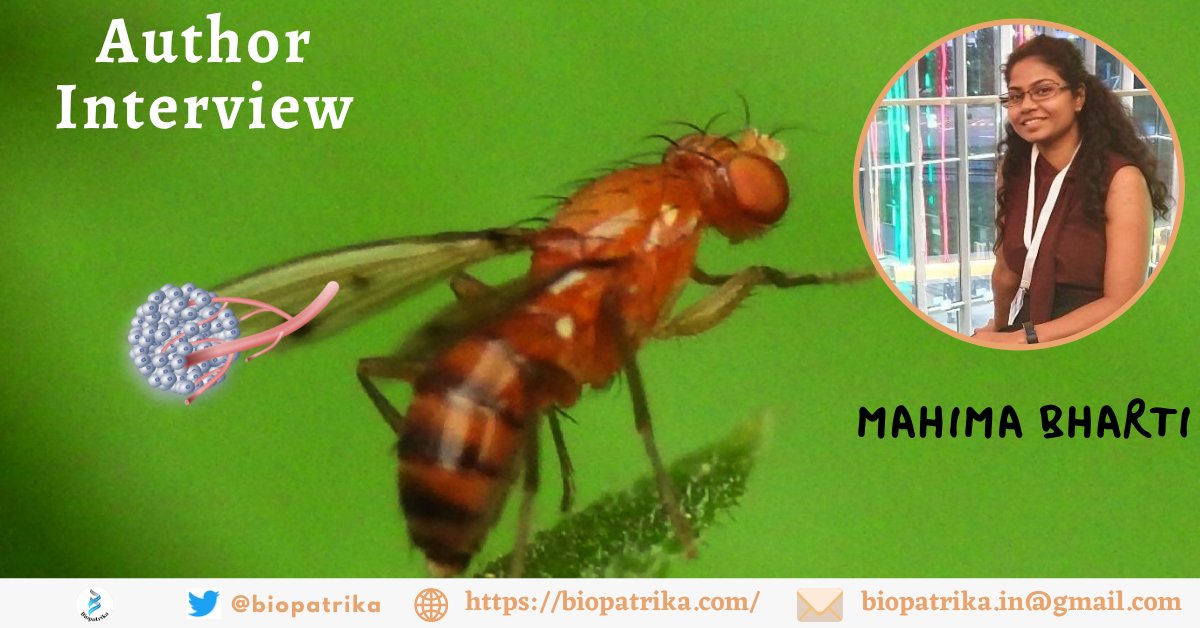 📢 We are excited to announce our latest author interview with <a href="/MahimaBharti717/">Mahima Bharti</a>, a doctoral student at the Department of Biological Sciences and Bioengineering <a href="/BSBEIITK1/">BSBE@IITK</a>  <a href="/IITKanpur/">IIT Kanpur</a> , under the guidance of Prof Pradip Sinha <a href="/sinha_pradip/">Pradip Sinha</a> and Prof Bushra Ateeq <a href="/bushraiitk/">Bushra Ateeq</a>. 🧬👩‍🔬