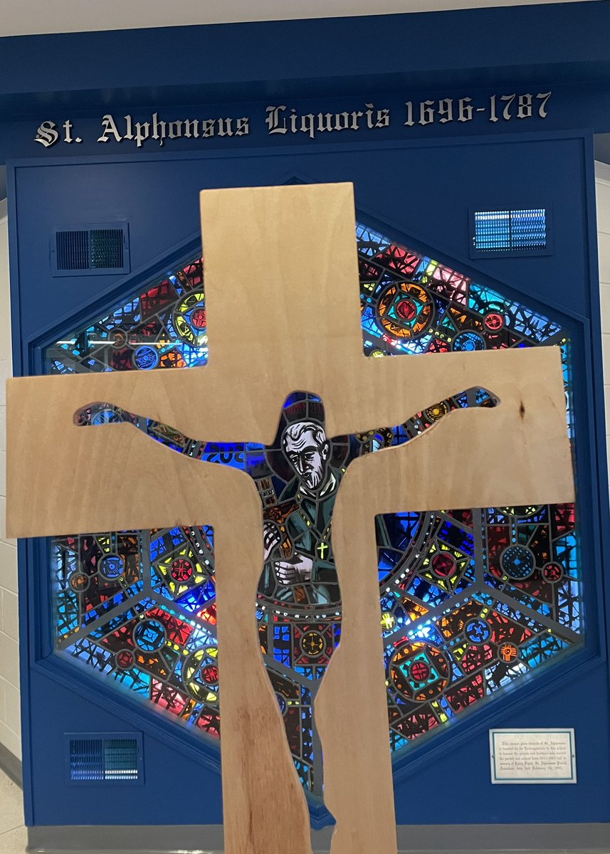 stalphonsusces's tweet photo. Looking through our cross at our school Saint…Saint Alphonsus #PVNCBeingcommunity #faith #IgniteFaith #IgniteHope #IgniteLove https://t.co/JUmBMzHFTA