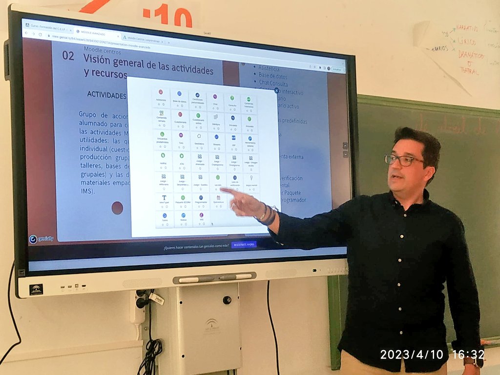 Como siempre un placer poder participar en una nueva sesión de formación en <a href="/CEIPFernandoMo1/">C.E.I.P. Fernando Molina</a> sobre actividades avanzadas en #moodle. Agradecimiento al equipo educativo por la atención recibida. <a href="/CEPJAEN1/">CEP JAEN</a>