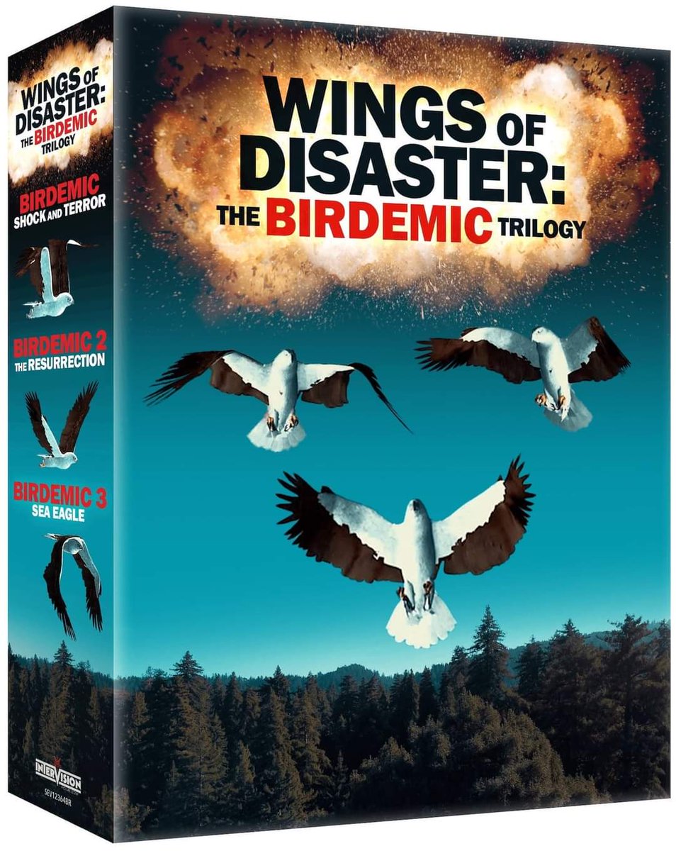 Flapping their way into our troposphere is WINGS OF DISASTER: THE BIRDEMIC TRILOGY; a trio gloriously bad corvidae-based cult items that would make Tommy Wiseau shudder!

Get your boxsets from Film Treasures FIRST

filmtreasures.co.uk/wings-of-disas…

#Intervision #birdemic @SeverinFilms
