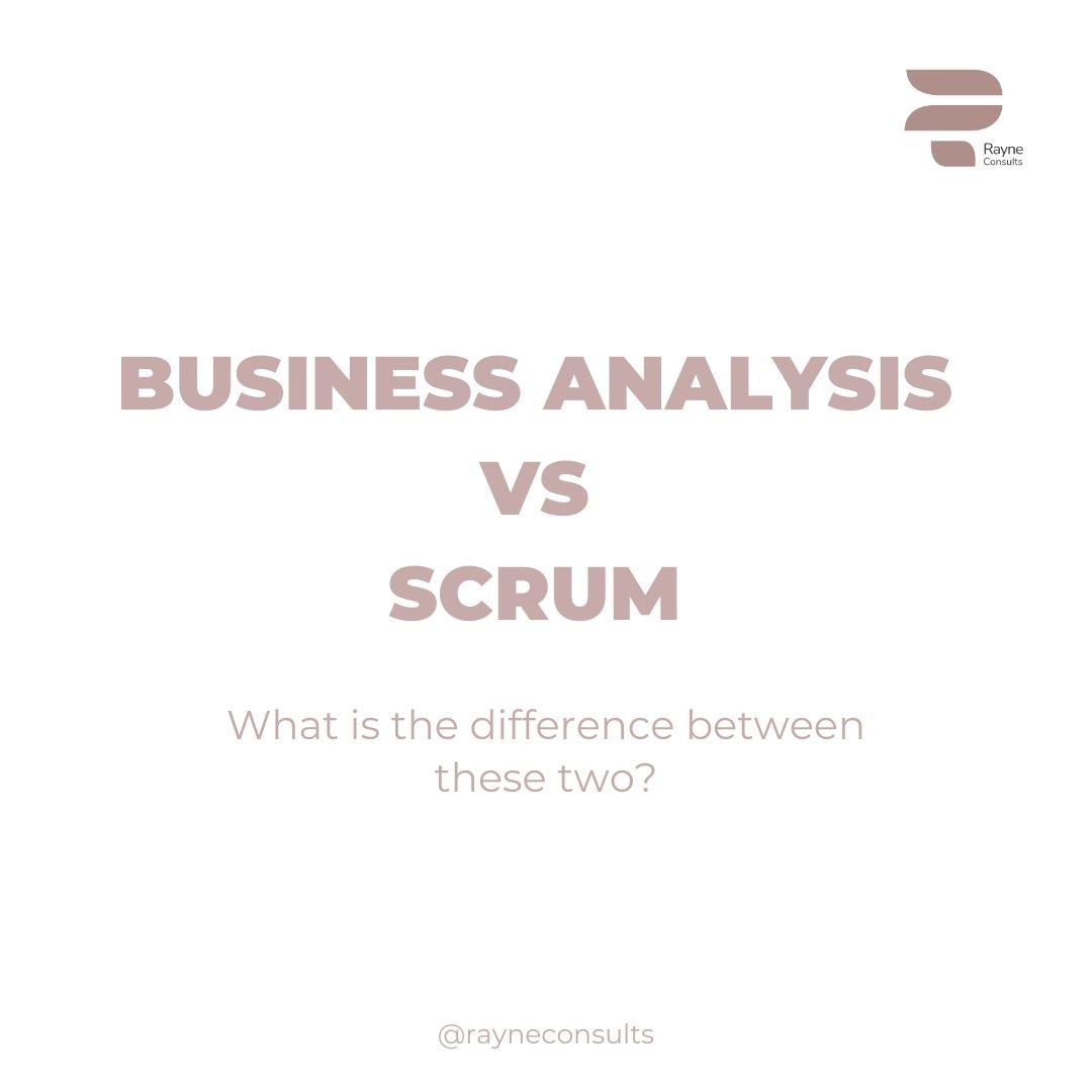 RayneConsults's tweet photo. Despite sharing similar skills and working towards a common goal for the business, there are differences between Business Analysis and Scrum.
Swipe to see the differences between them.
#BAcoach https://t.co/IsW5ZJS8nw