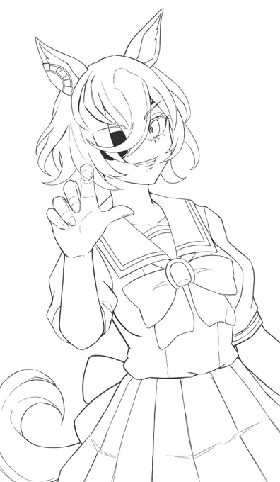 イケメン先輩を描いてるでござるよ 