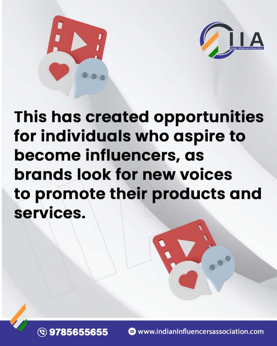 WHY IIA IS IMPORTANT FOR BRANDS?
.
.
.
.
.
.
.
.
#influencer #influencers #digitalinfluencer #digitalinfluencers #influencerassociation #indianinfluencer #indianinfluencers #indianinfluencersassociation #influencerindustry