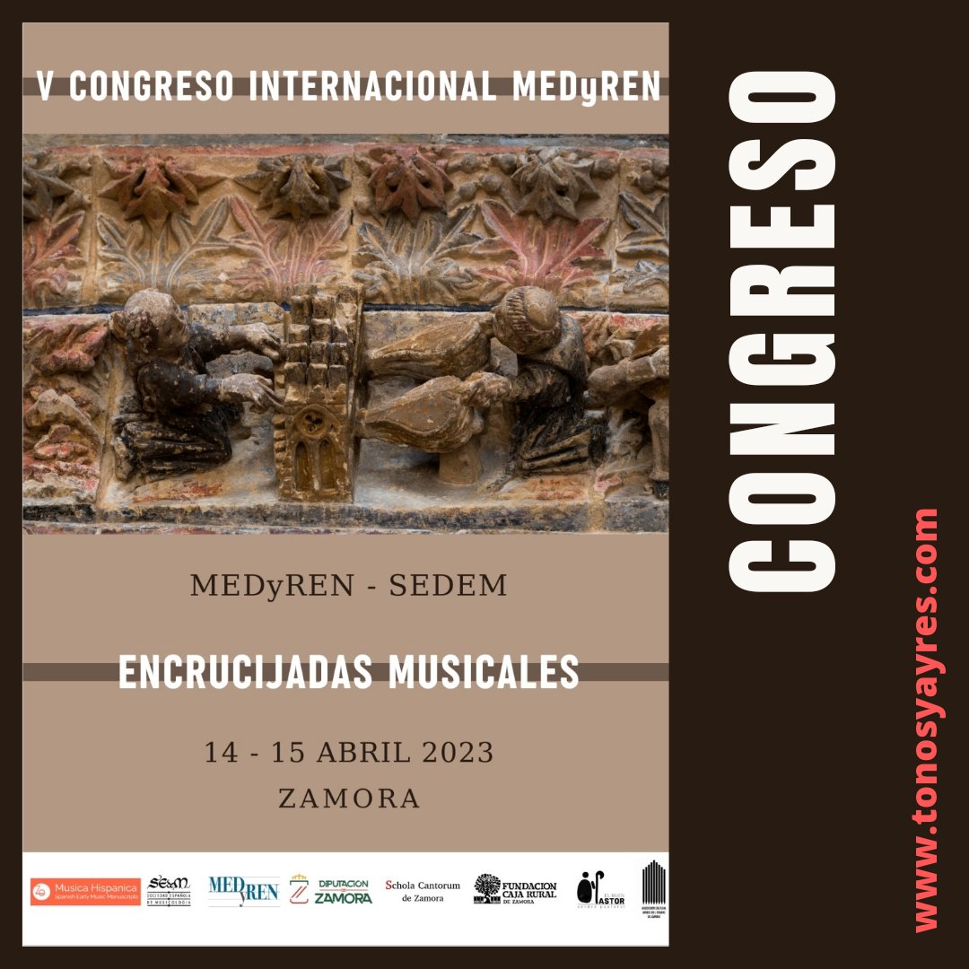 tonosyayres's tweet photo. 14-15/abril, Zamora, V Congreso Internacional MEDyREN de la @musicologyspain
Programa completo de actividades: https://t.co/d62IgrSSYh
#TodosLosTonosYAyres #TonosYAyres #Zamora #CulturaZamora #España #DiegoDePantoja #China #SEDEM #SociedadEspañolaDeMusicología #Musicología https://t.co/MWvwCoiW35
