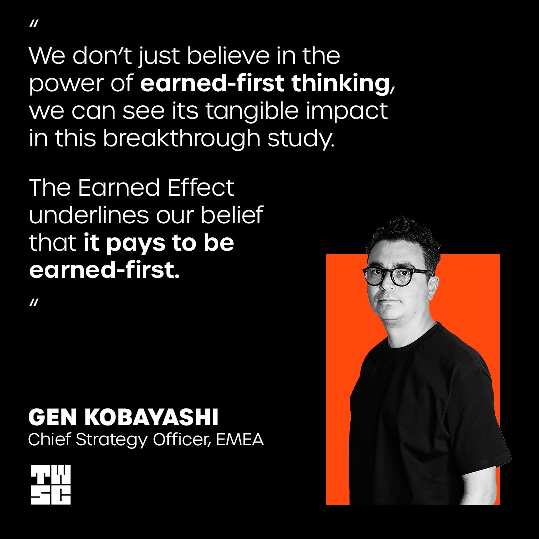 Gen Kobayashi, Chief Strategy Officer, EMEA believes brands that will thrive in the future understand that to earn value, they must contribute meaningful value.

Find out about our Earned Effect Study bit.ly/40WjOHt

#brandmarketing