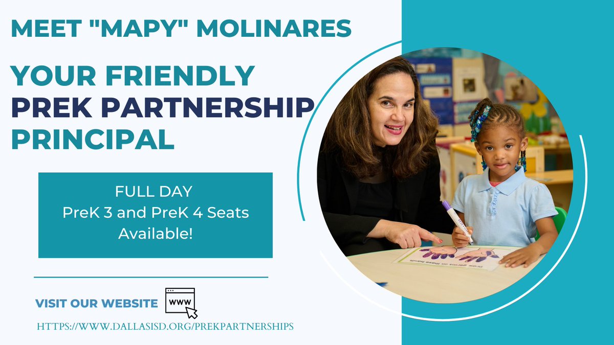 Dallas ISD's PreK Partnership School has 100+ PreK classrooms inside of local childcare centers, offering quality options for families who desire a smaller learning environment and built-in before-and-after school care. Visit dallasisd.org/prekpartnershi… for more info! 🍎 @PrekIsd
