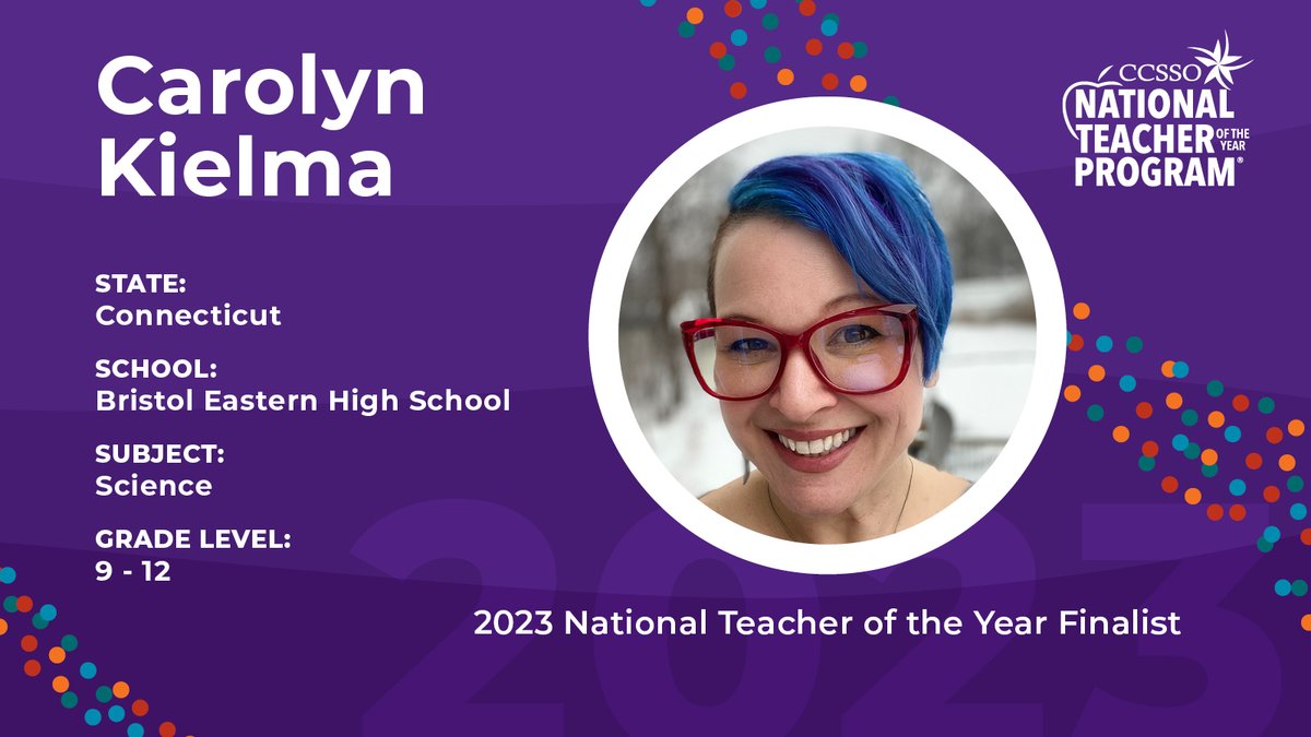 CCSSO on Twitter "Meet Carolyn Kielma (MrsKielma), a high school science teacher at Bristol