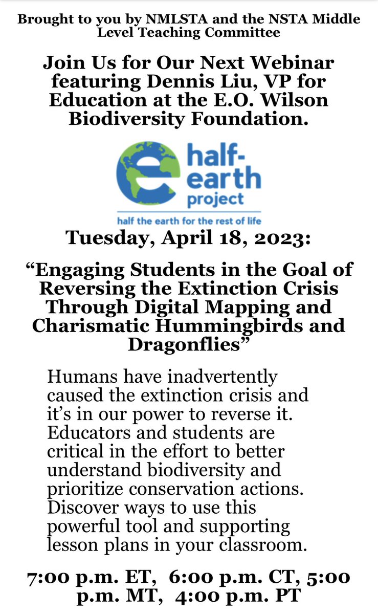 National Middle Level Science Teachers Association tweet media