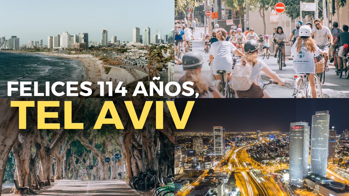 ¡Feliz cumpleaños, Tel Aviv!

#TalDiaComoHoy hace 114 años, varias familias se reunieron para establecer la ciudad de Tel Aviv. 

Lo que antes eran sueños sobre dunas de arena, hoy es una realidad vibrante, innovadora, hermosa y llena de vida.