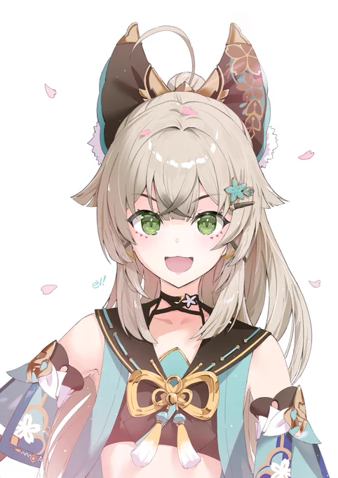 綺良々が可愛すぎて描かずに居られなかったんだよ#原神 #綺良々 