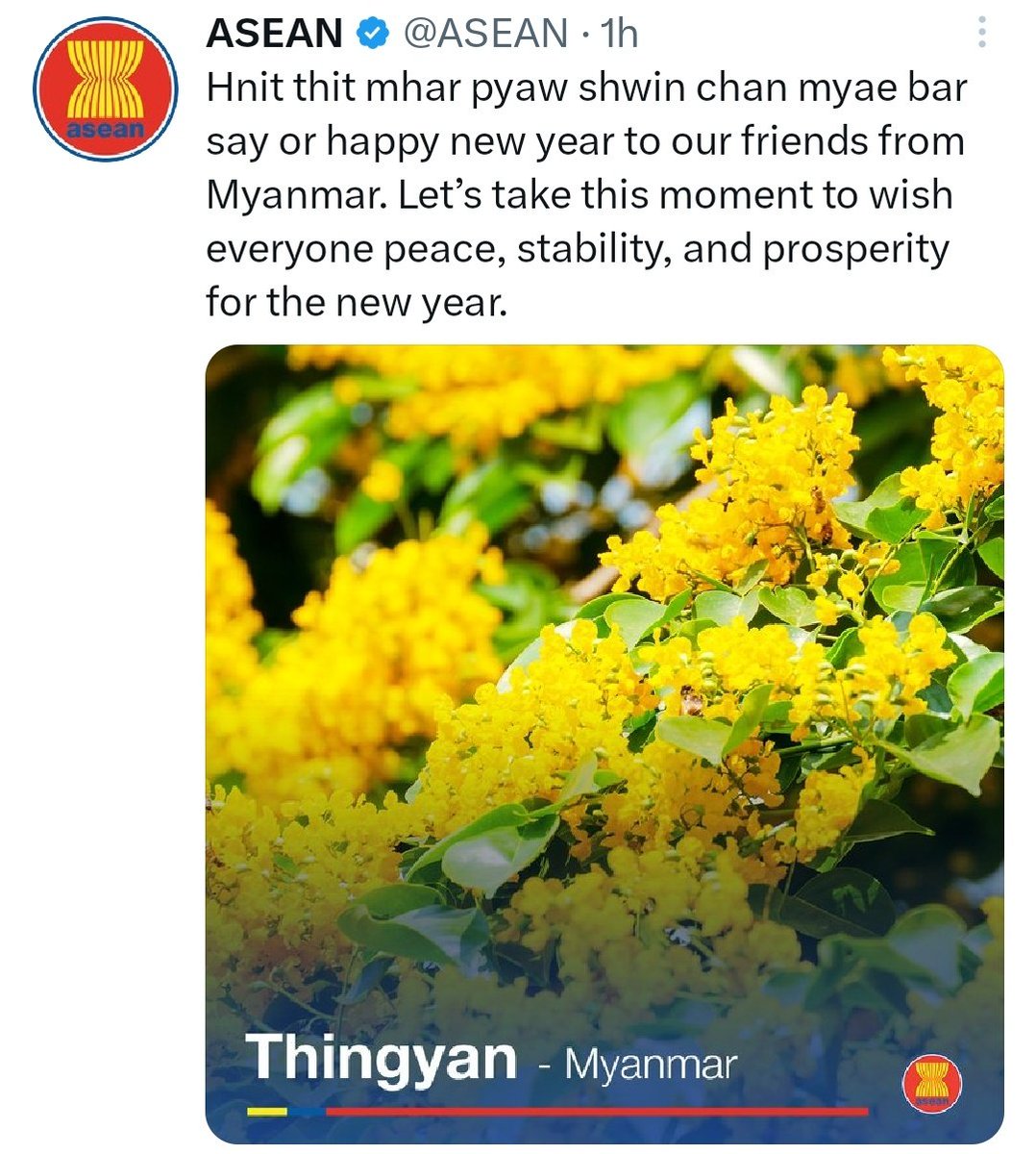 MayWongST's tweet photo. Nice for @ASEAN to acknowledge #Myanmar new year #Thingyan this week. But calls grow ever more vociferously as #military air strikes targeted #Sagaing reportedly killed some 100 civilians on 11 April 2023. Renewed pleas for more actions, not words by bloc #WhatsHappeningInMyanmar https://t.co/C5l0XLUis3